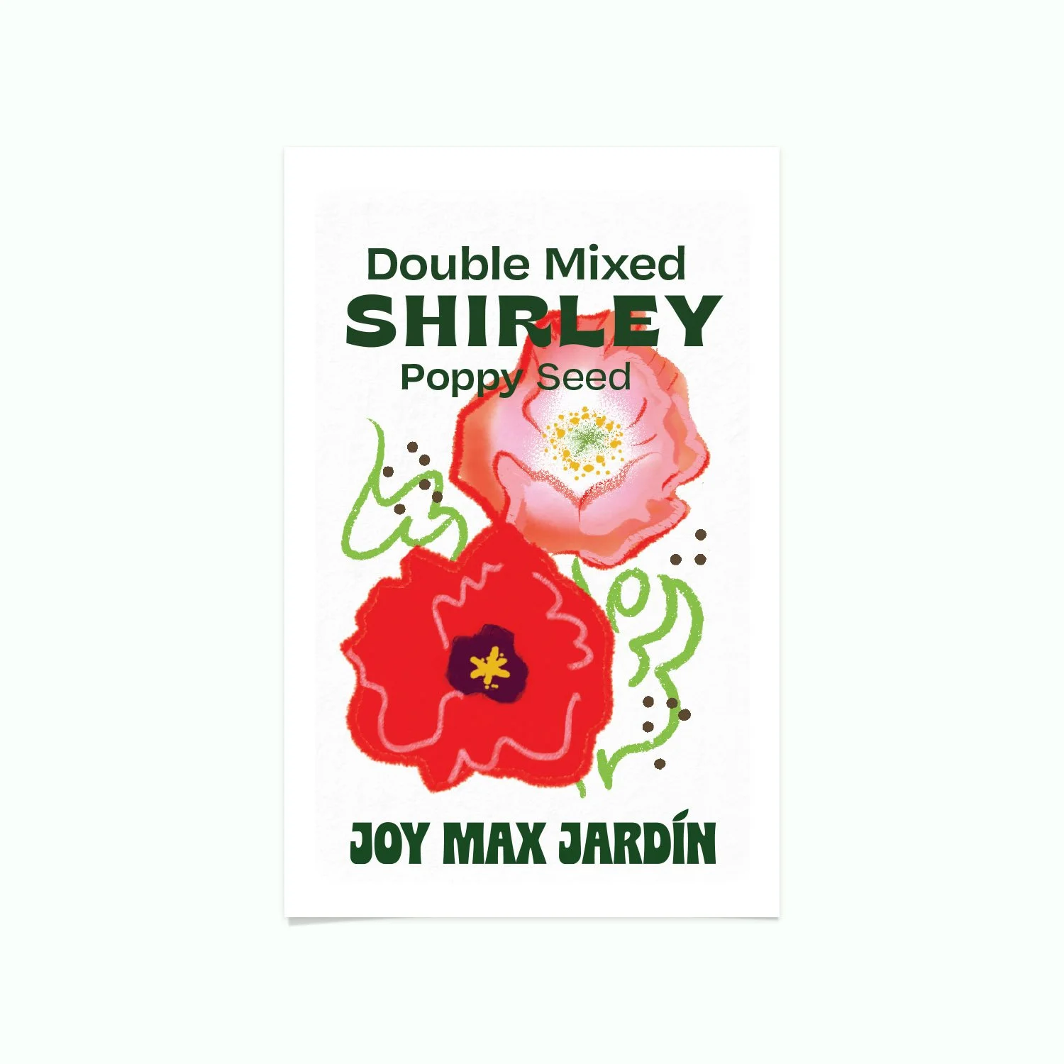Double Mixed Shirley Poppy — Joy Max Jardín